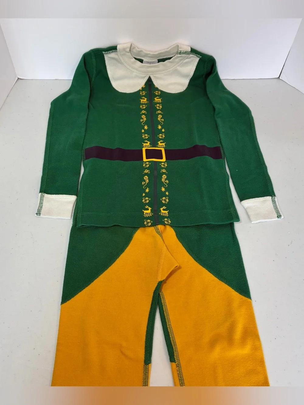 Buddy Elf Sleeper Costume Size 5T Flame Resistant Movie Elf Christmas Halloween